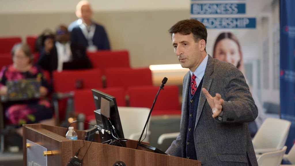 Andrew V. Abela speaks about consumerism and family