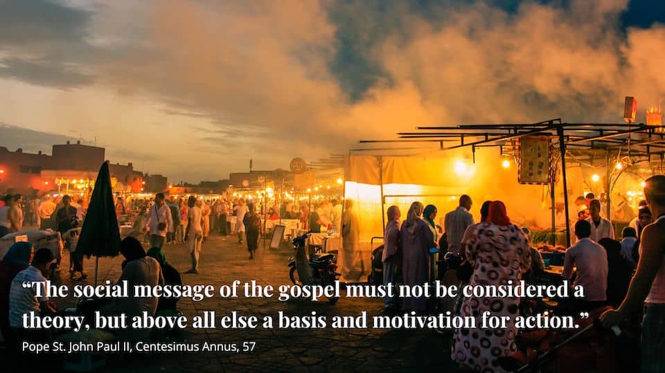 St. John Paul II was the first of the three modern popes to shape catholic social teaching.